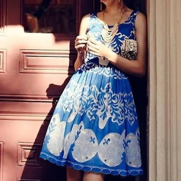 Tracy Reese Dresses | Anthropologie / Plenty By Tracy Reese Azure Lace Dress | Color: Blue/White | Size: 4 | Beckymalloy's Closet Tracy Reese Dresses | Anthropologie / Plenty By Tracy Reese Azure Lace Dress | Color: Blue/White | Size: 4 | Beckymalloy's Closet